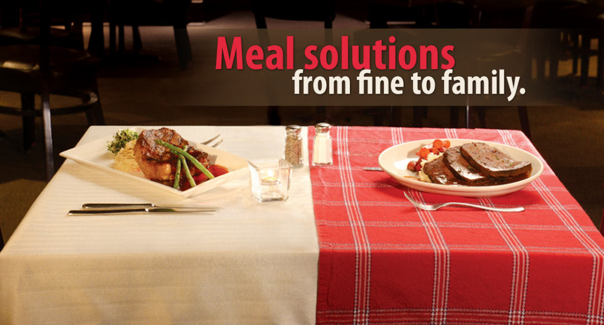 Meal solutions from fine to family